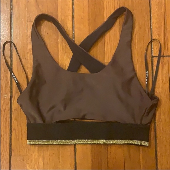 NWOT Small KORAL Spring Sprint Sports Bra metallic - Picture 2 of 6